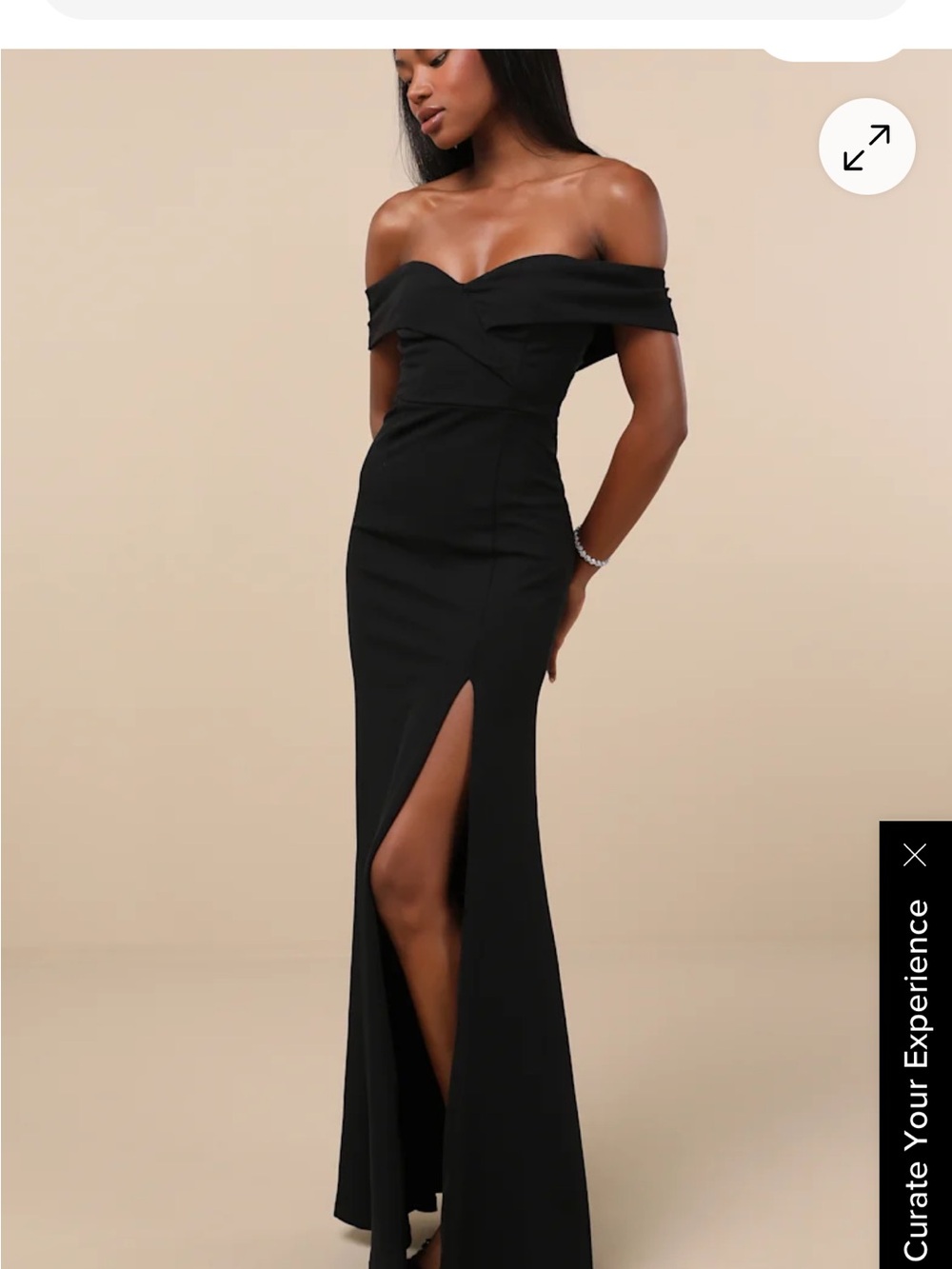 Elegant Black Off-Shoulder Dress